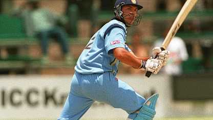 Yuvraj Singh in action as a youngster