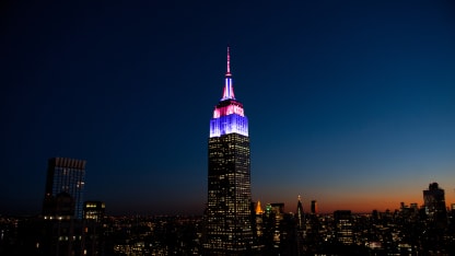 Cricket lights up New York's Empire State Building