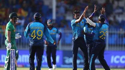 Chameera delivers the first breakthrough for Sri Lanka