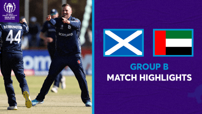 Scotland boost Super Six chances with clutch win over UAE | CWC23 Qualifier