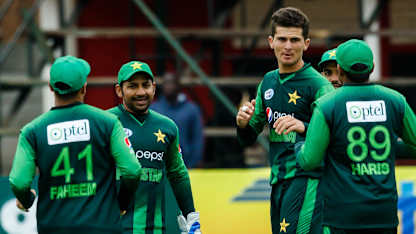Pakistan celebrate a wicket