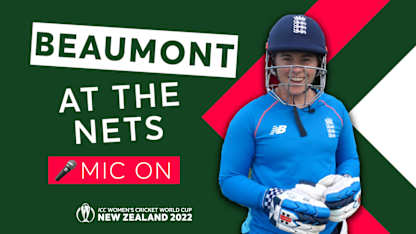 Behind the scenes at a Tammy Beaumont net session | CWC22