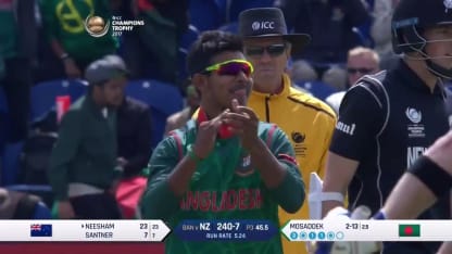 WICKET: Neesham falls to Mosaddek for 23