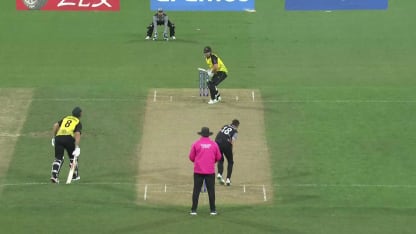 Six - Aaron Finch - Australia v New-Zealand ICC T20WC 2022