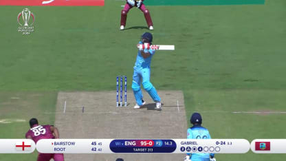 CWC19: ENG v WI - Bairstow is caught at third man