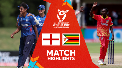 England v Zimbabwe | Match Highlights | U19 CWC 2024