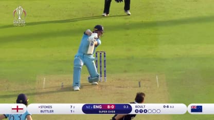 CWC19 Final: NZ v ENG – England hit 15 from the Super Over!