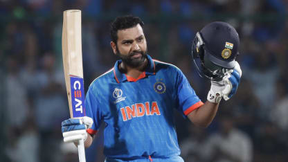 Record-breaking Rohit enjoys a day to savour in Delhi | CWC23