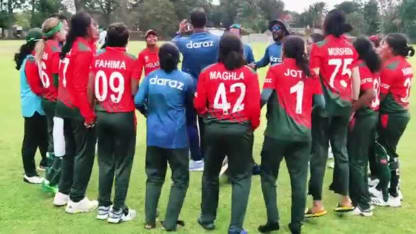 Bangladesh celebrate WCWC qualifier win over Pakistan