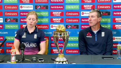 22 July, London - England - Heather Knight and Mark Robinson pre-final press conference