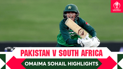 Highlights: Omaima Sohail's resolute half-century