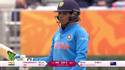 #WWC17 Veda Krishnamurthy slams a counter-attacking 45-ball 70