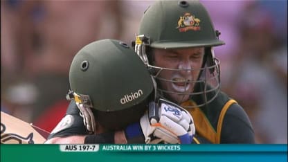 Mike Hussey saves Australia in Semi-Final