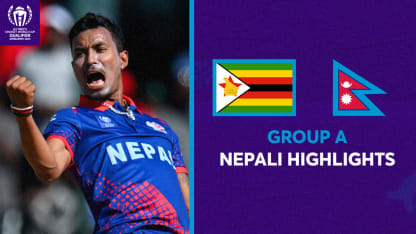 Brave Nepal put up a fight against Zimbabwe - Nepali Highlights | CWC23 Qualifier