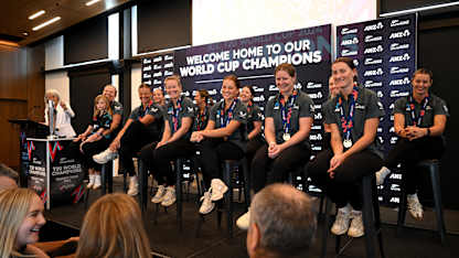 New Zealand’s T20 World Cup winners given heroes welcome on return 
