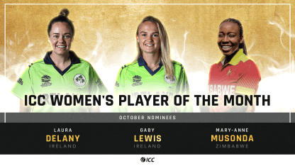 Women's ICC Player of the Month Nominees for October announced