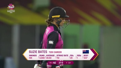 NZ v IRE: Suzie Bates becomes the first player to reach 3,000 T20I runs