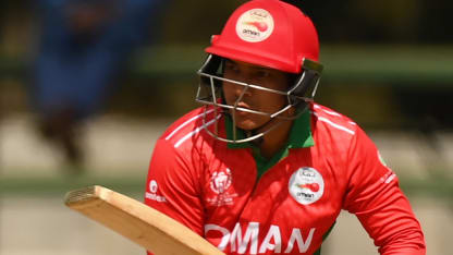 Suraj Kumar unbeaten fifty sets up Oman with a strong total | CWC23 Qualifier