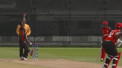 Emanuel Khokhar bowled by James Tau