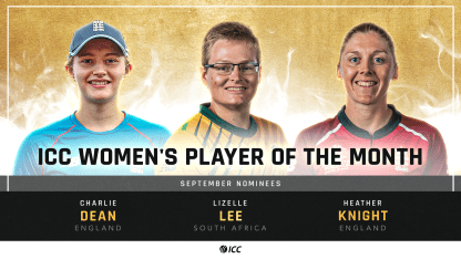 ICC Player of the Month nominations for September announced