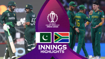 Babar, Shakeel guide Pakistan to competitive total | Innings Highlights | CWC23