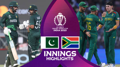 Babar, Shakeel guide Pakistan to competitive total | Innings Highlights | CWC23