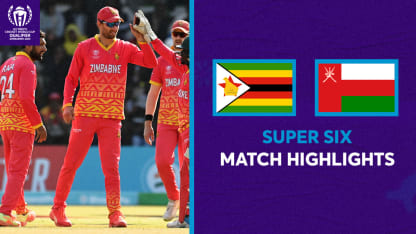 Zimbabwe hold off brave Oman as Williams stars again in Super Six opener | CWC23 Qualifier