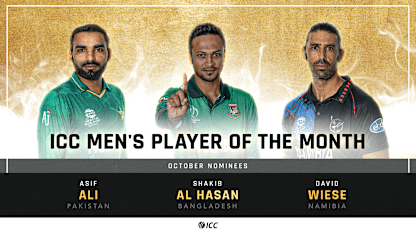 Player of the Month – October nominees