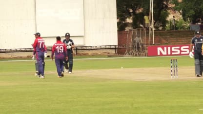 CWCQ: Calum MacLeod bowled by Basant Regmi