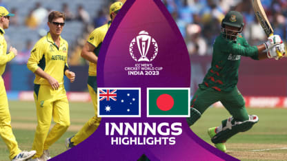 Bangladesh set Australia a challenging target at the back of Tawhid knock | Innings Highlights | CWC23