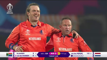 Rassie van-der-Dussen - Wicket - South Africa vs Netherlands