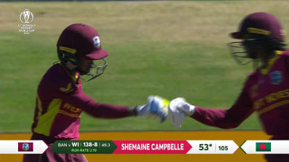 Shemaine Campbelle brings up a crucial half-century