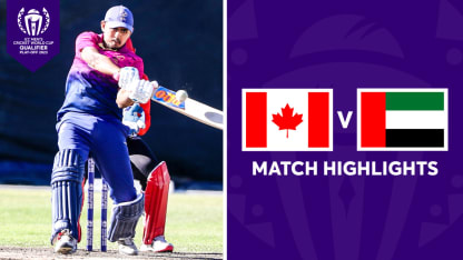 UAE edge Canada in thrilling chase | Match Highlights
