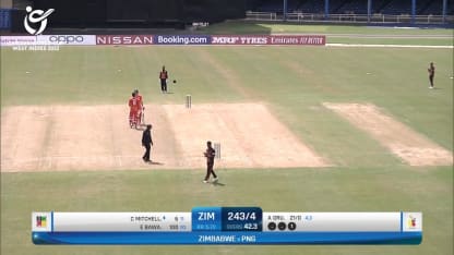 Emannuel Bawa’s solid century | ZIM v PNG | ICC U19 Men’s CWC 2022