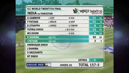 India v Pakistan, WT20 2007 Final
