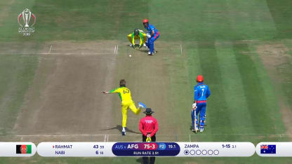 CWC19: AFG v AUS - Zampa bowling highlights