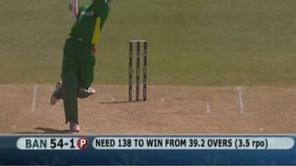 Bangladesh upset India thanks to Tamim Iqbal’s explosive 51 from 55.