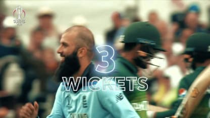 CWC19: Eng v Pak - Moeen Ali's 3 wickets