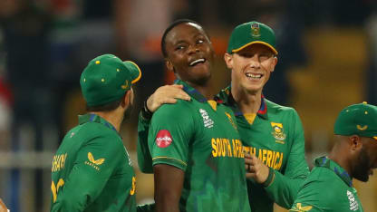 Kagiso Rabada snares a T20 World Cup hat-trick