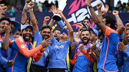 Joyous scenes as India hold aloft coveted trophy | T20WC 2024 Final