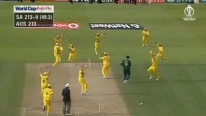 1999 CWC | Klusener-Donald run-out in the semi-final against Australia