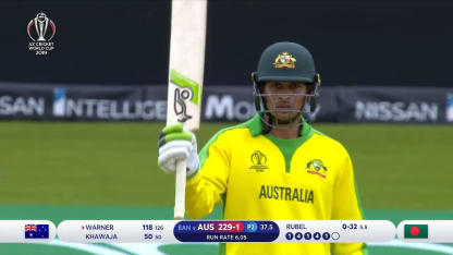 CWC19: AUS v BAN - Khawaja's 89 highlights