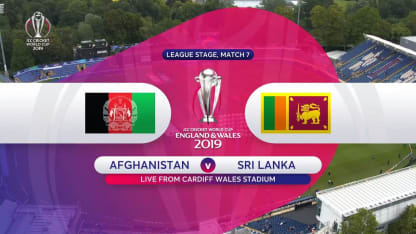 CWC19: AFG v SL - First innings highlights