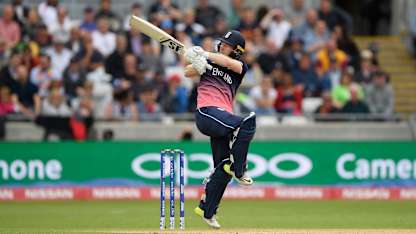 After resumption, Eoin Morgan played positively to put pressure back on Australia, getting past a cracking half-century in the process.