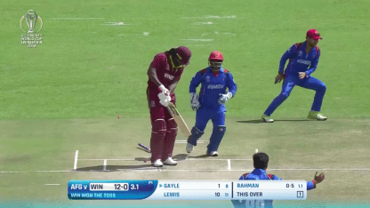 CWCQ POTD: Mujeeb bowls Gayle!