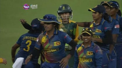 Sri Lanka Women winning moment and celebrations