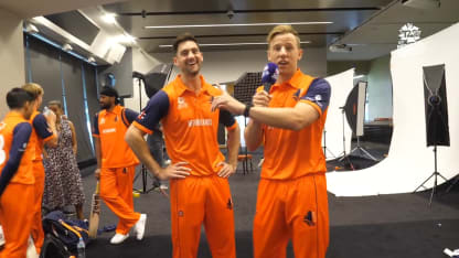 Netherlands' Logan van Beek turns reporter | ICC Men’s T20WC 2022