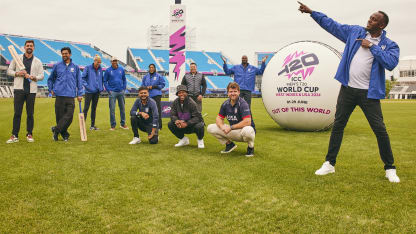 Usain Bolt joined by multiple sports stars for first look at Nassau County International Cricket Stadium
