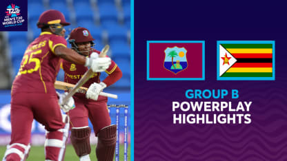 Powerplay Highlights | West Indies v Zimbabwe | T20WC 2022