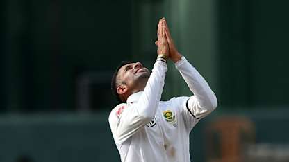 Keshav Maharaj jumped five places to the 18th spot in the bowlers' rankings